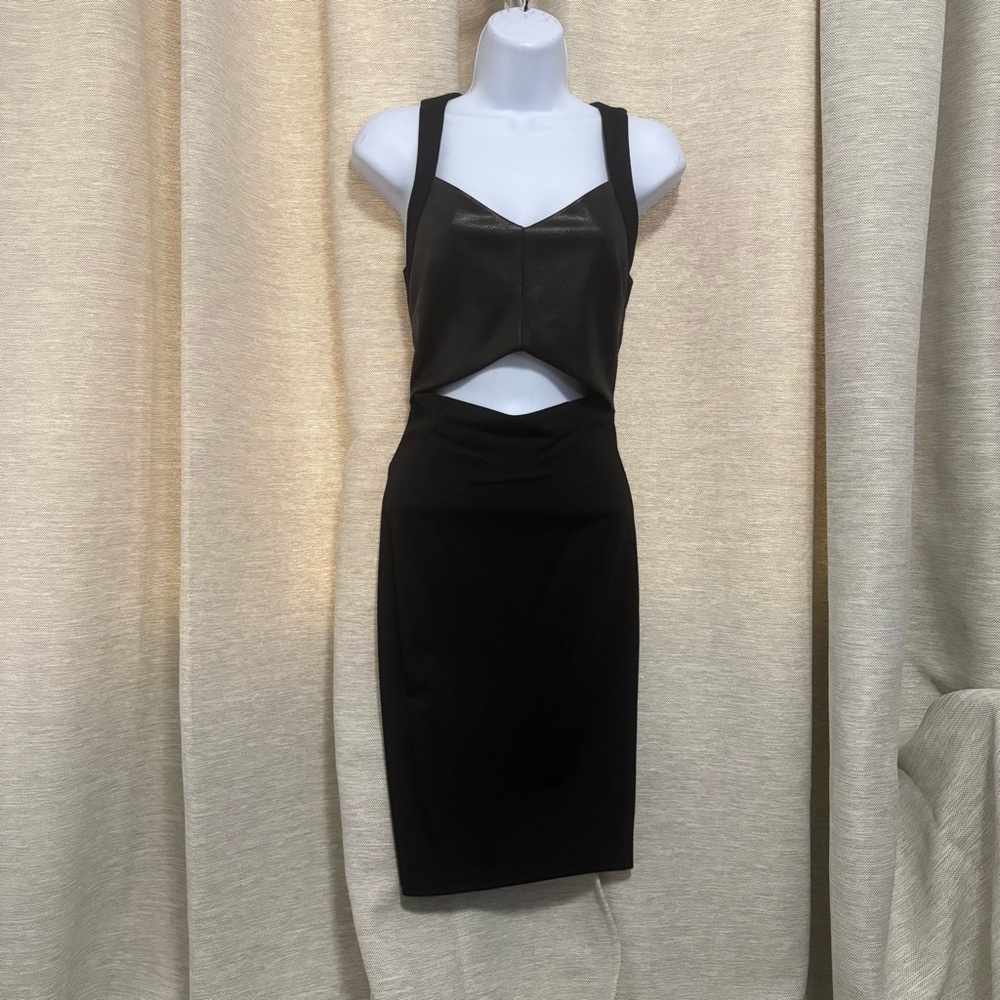 Dynamite Elegant Black Cutout Dress